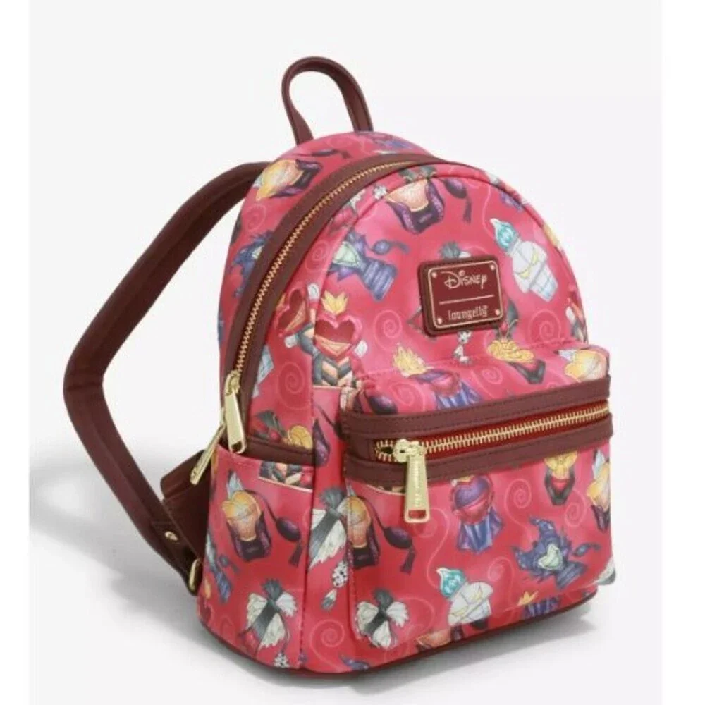 Loungefly Disney Villain Perfume Bottles Mini Backpack NWT NEW